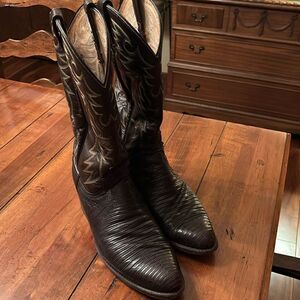 Dan Post Cowboy Lizard (?) Boots - 10D